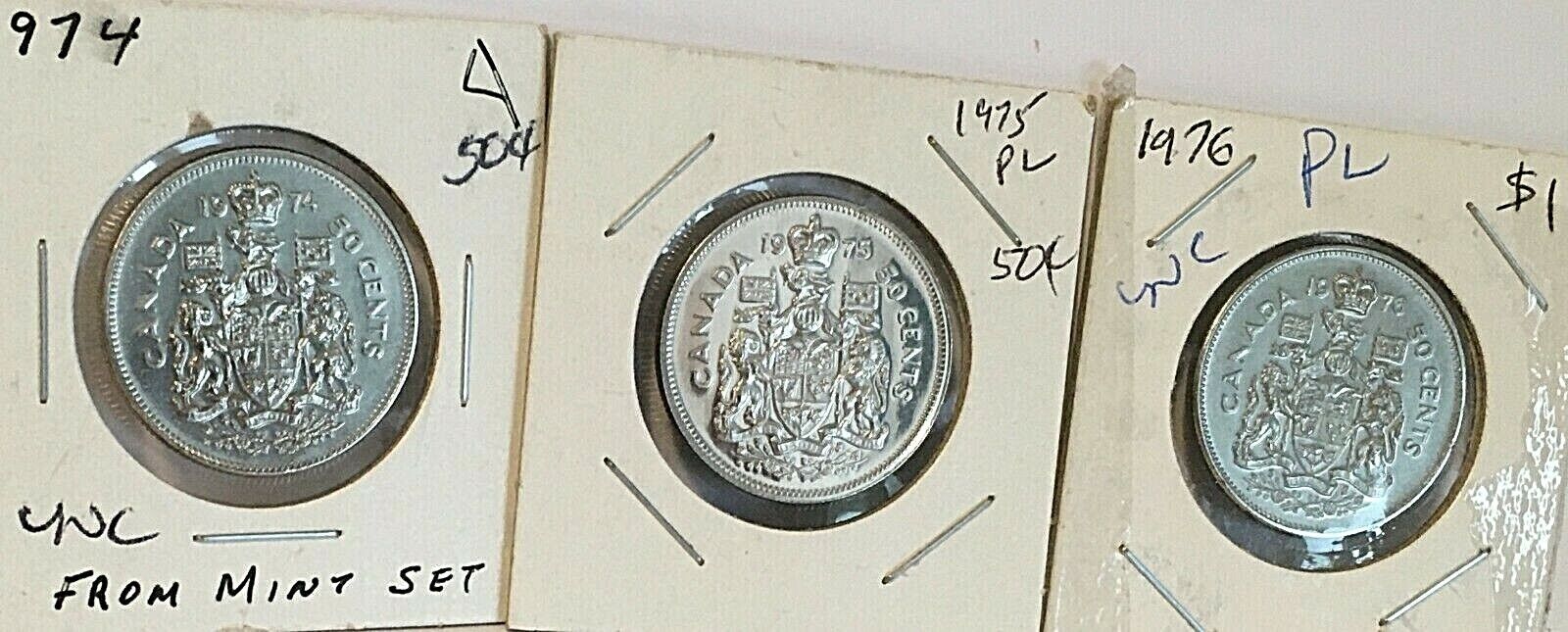 CANADA 1973 74 75  50 CENT NICKEL COIN FROM A HUGE COLLECTION 'KEEP FOLLOWING US Без бренда