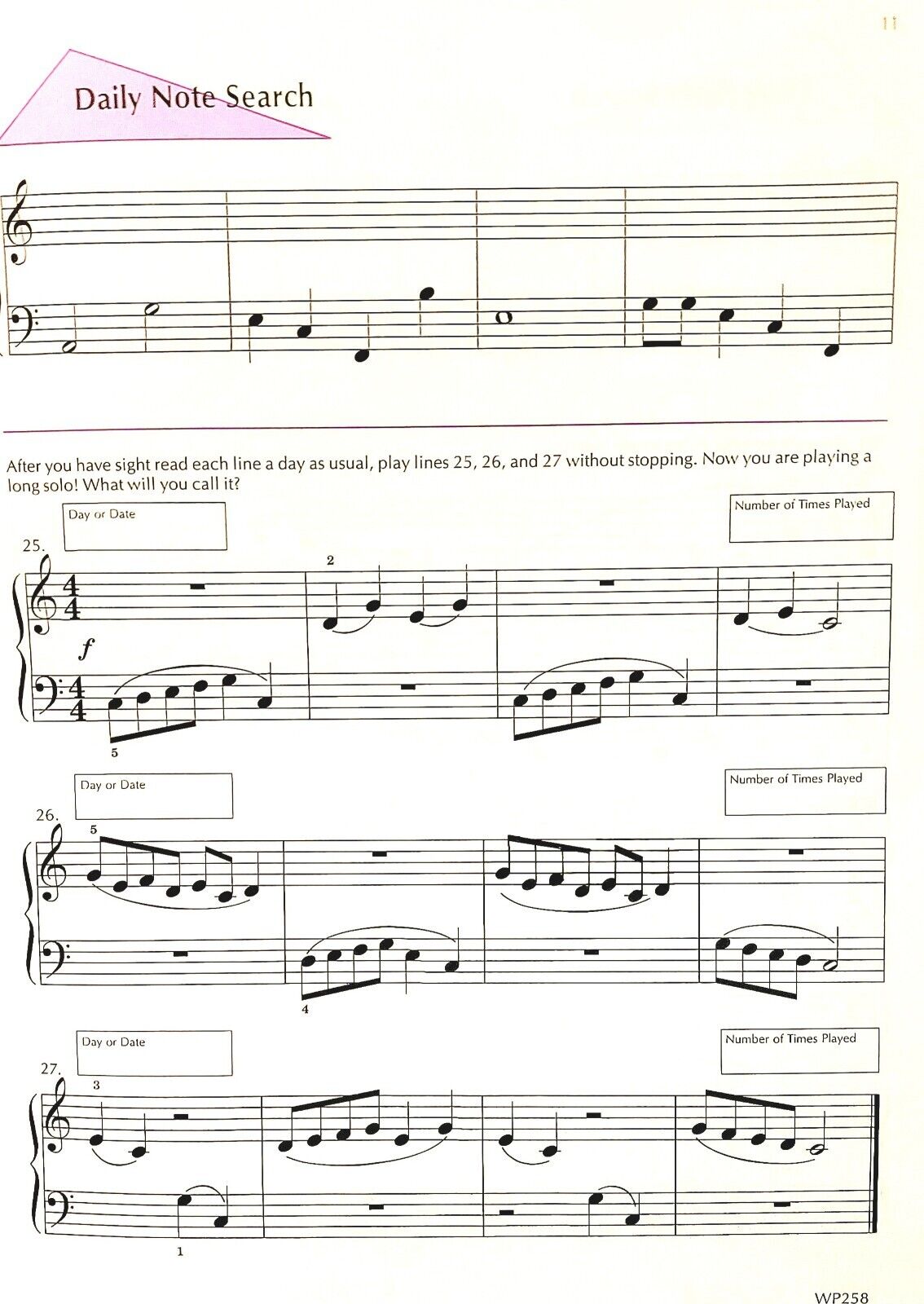 A Line A Day Sight Reading Level 1 by Jane Smisor Bastien Без бренда - фотография #4