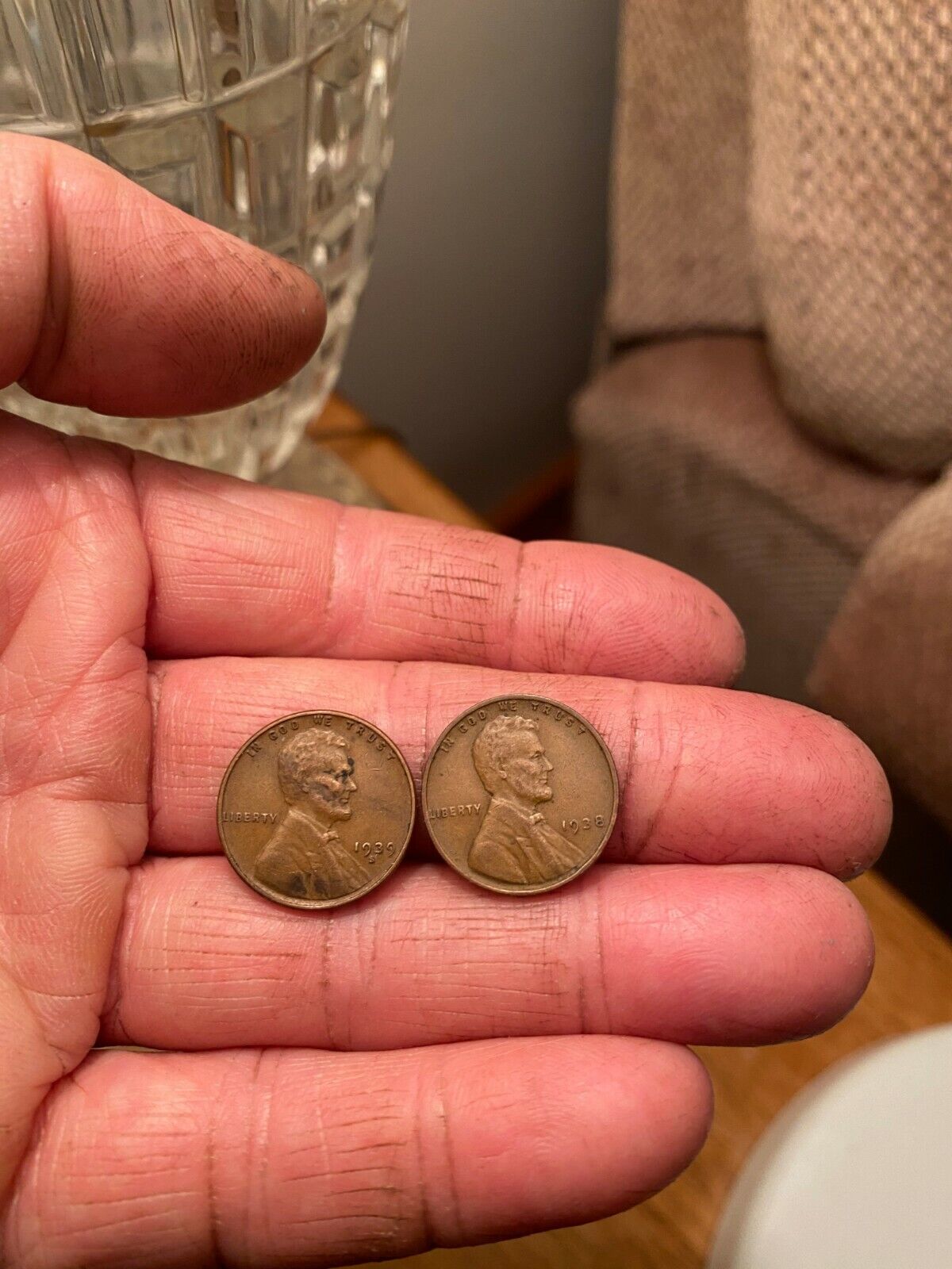 1938+1939 s Lincoln cents ( FREE SHIPPING ) Без бренда