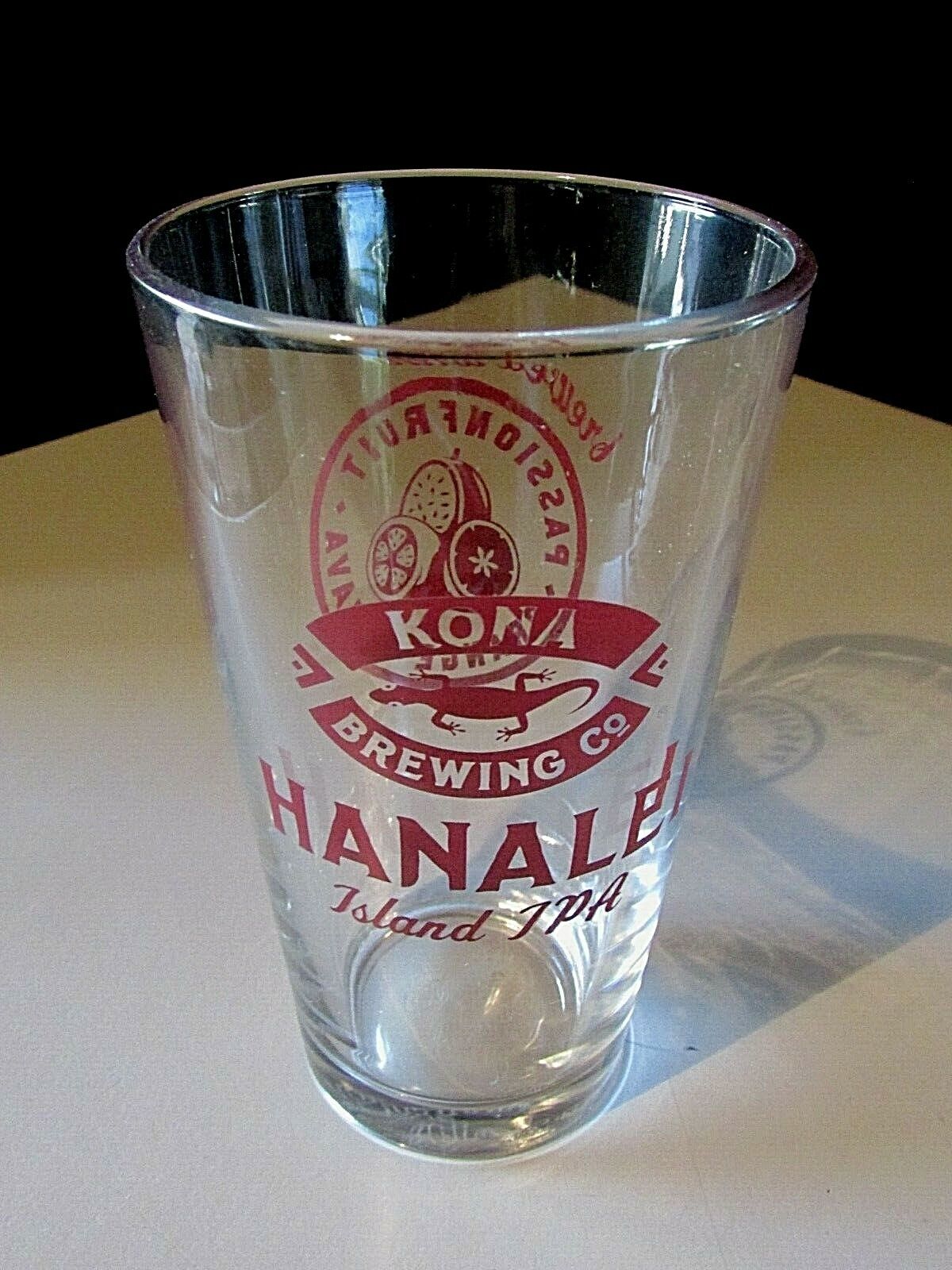 (4) NEW Kona Brewing Hawaii Hanalei Beer Pint Glass Man Cave Bar lot No Tap Kona - фотография #2
