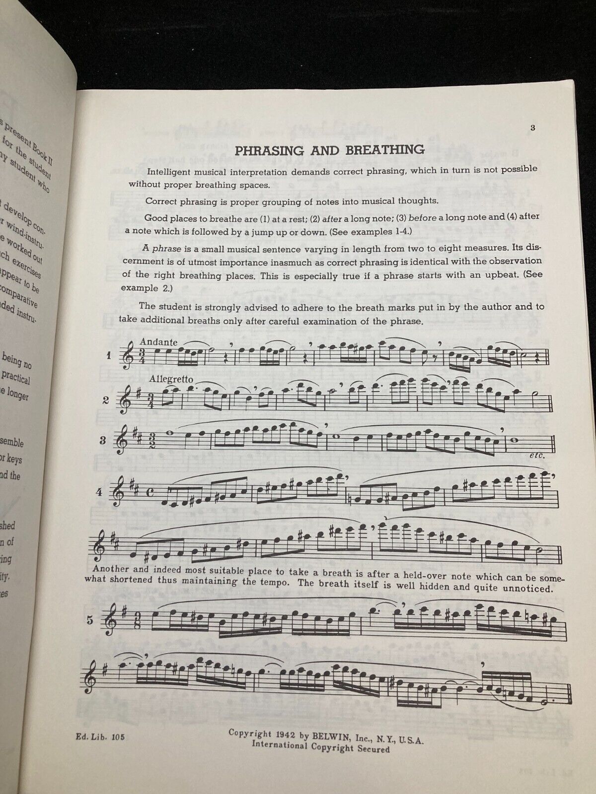 BELWIN Eck Method for Flute, Book 1-2, Workbook #EL00084, EL00105 (2 Books) Belwin Mills EL00105, EL00084 - фотография #11