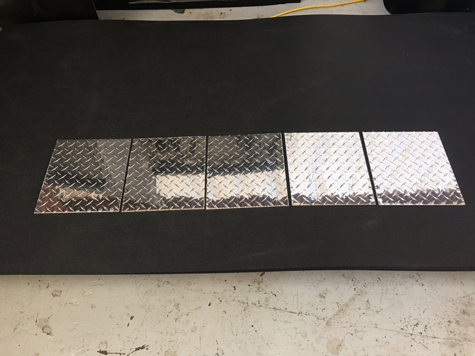 Diamond Plate Aluminum .100 Thick and 12" x 10.5" Inches ( 5-Pack )  Daycab Company Diamond Plate