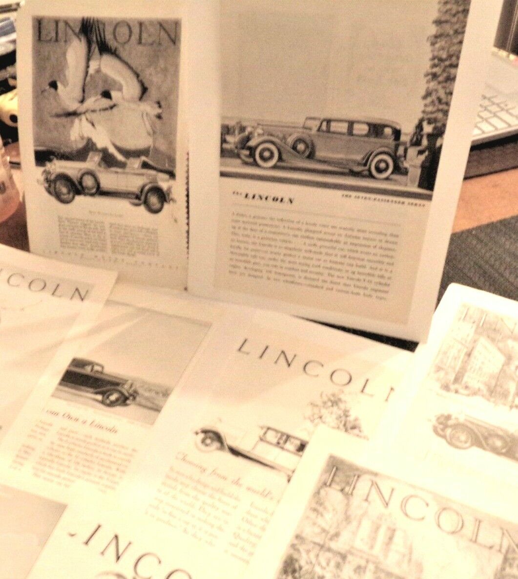1910-1930 Lincoln Cars, Automobile Advertising Print, Re-Sell 25 Collectible ads Без бренда Cabriolet - фотография #4