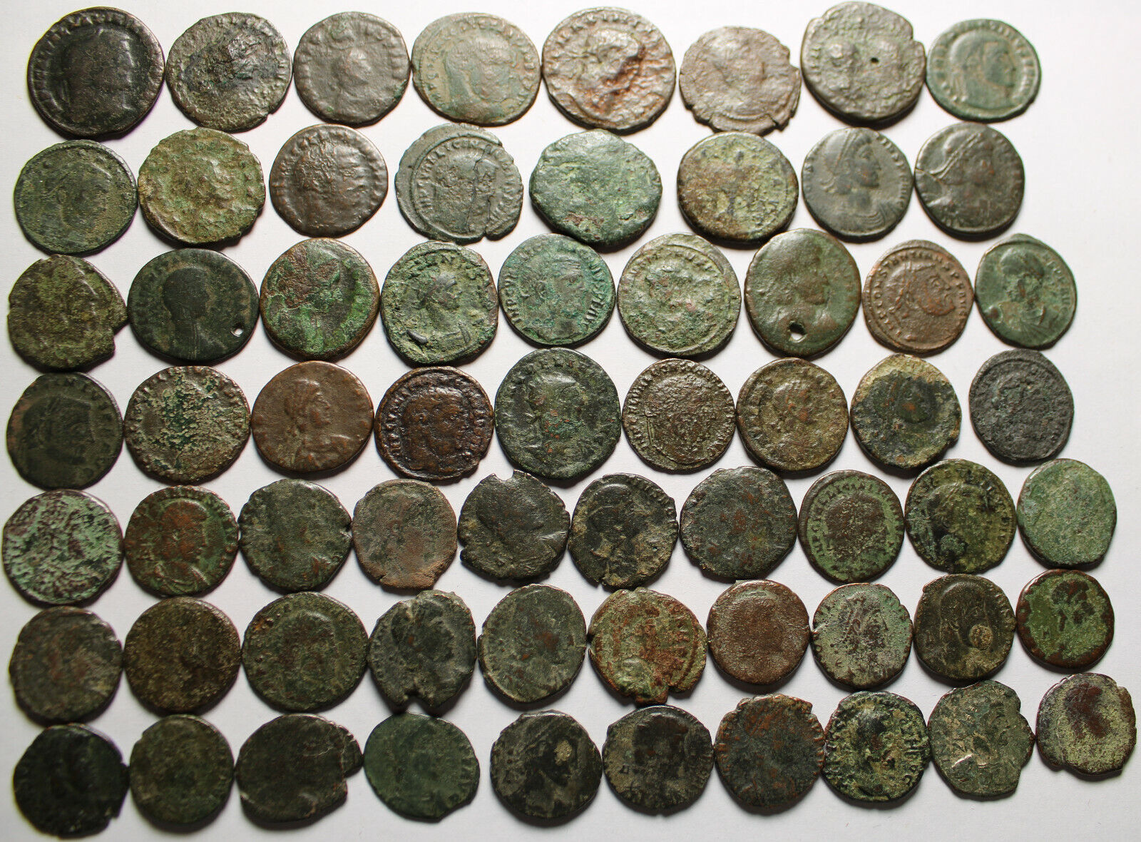Lot of 3 large coins Rare original Ancient Roman Constantius Licinius Maximianus Без бренда