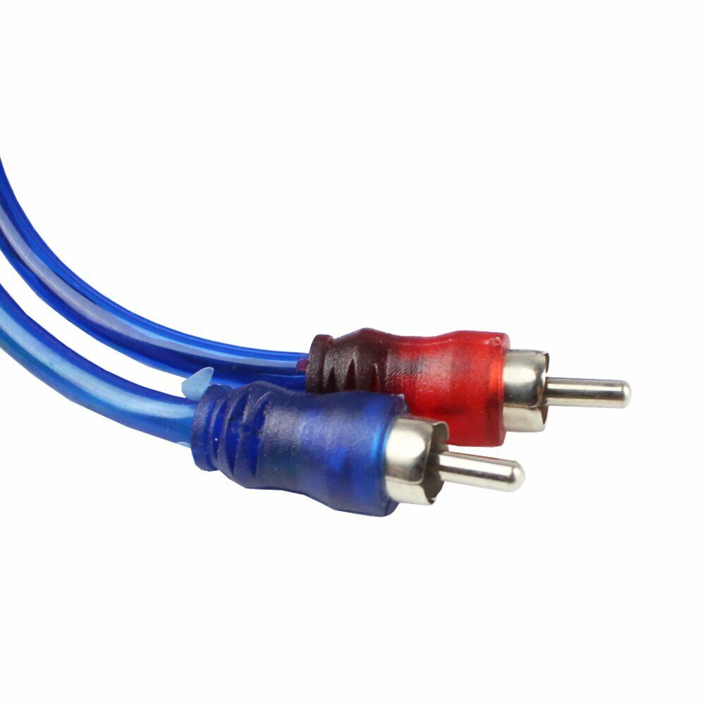 6PCS Car Audio Stereo RCA Interconnect Cable Ultra Flex Male Plug Connector 3 FT HBU H-RCA-01 - фотография #2