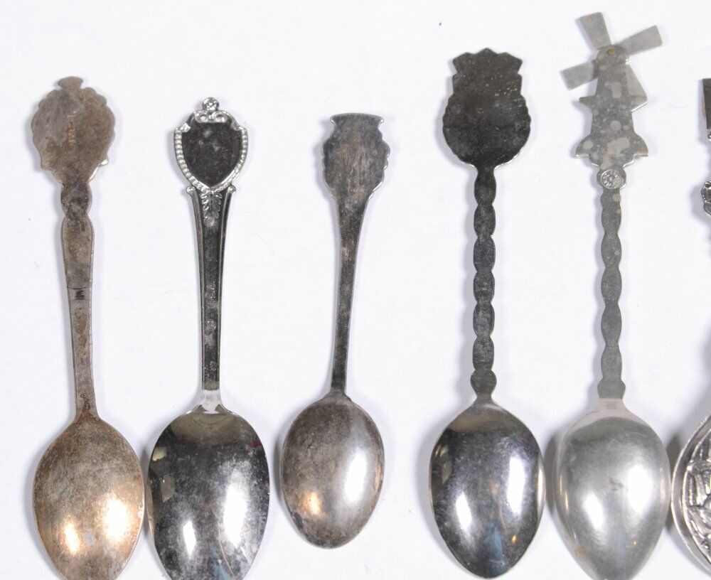 (11) Souvenir Spoons: Rudesheim ARIZONA Ettlinger KEUKENHOF Holland BAHAMAS  Без бренда - фотография #6