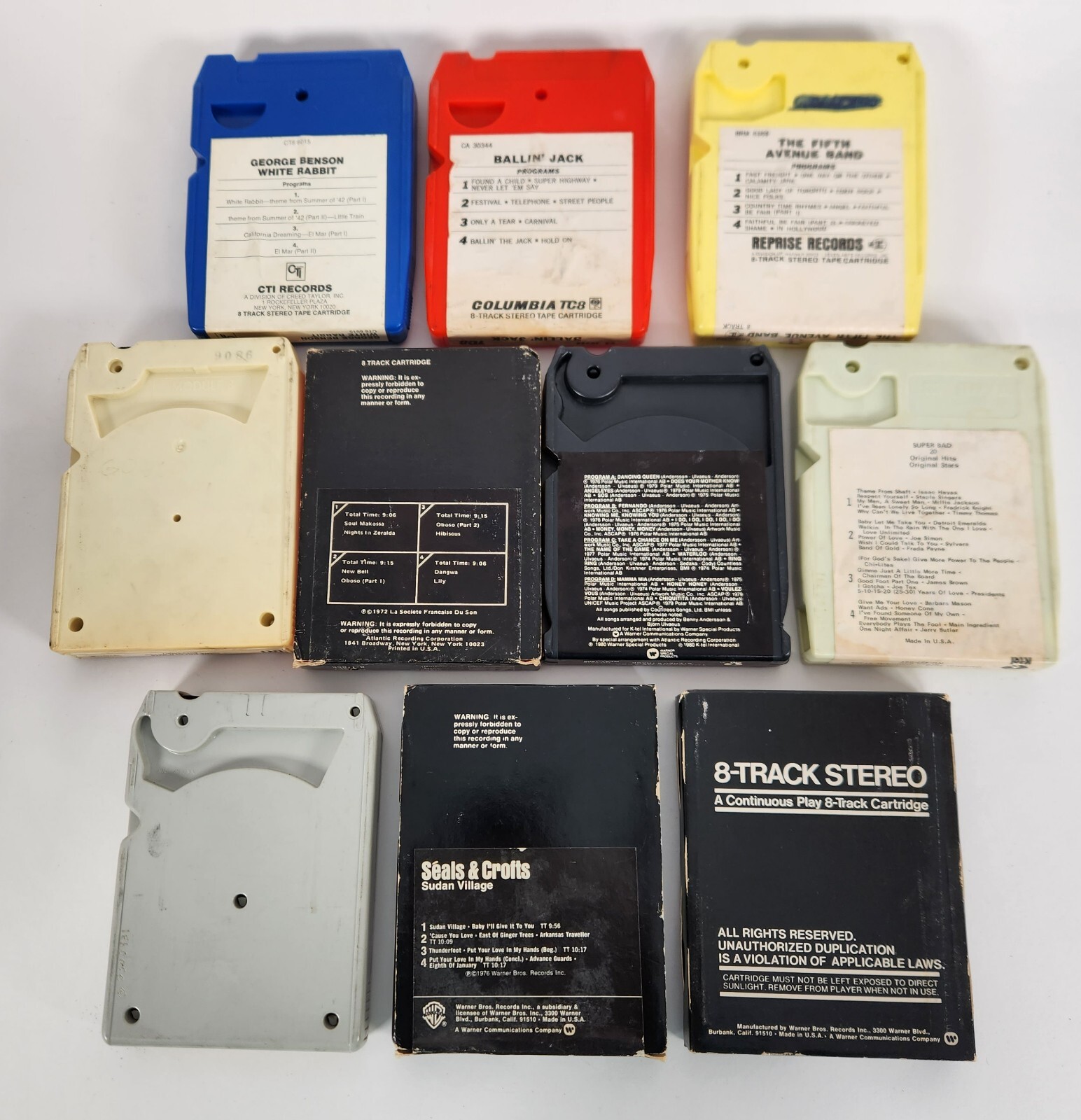 8-Track Tape Lot Rock Jazz Comedy Abba Lou Reed Mountain Nat King Cole Untested Без бренда - фотография #5