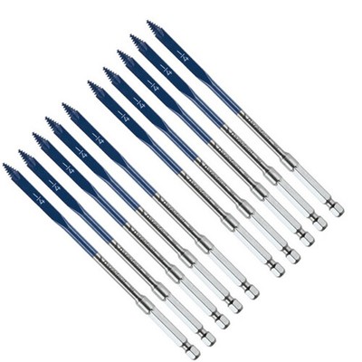 Bosch 10 Pack of 1/4 In. x 6 In. Daredevil Spade Bits (Bulk) # DSB1001B-10PK Bosch DSB1001B