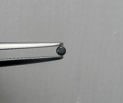 Natural Black diamond loose faceted round 1.5mm pinnaclediamonds - фотография #2