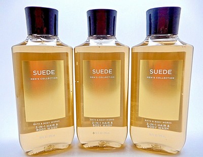3 BATH & BODY WORKS SUEDE MEN'S COLLECTION 2 IN 1 HAIR & BODY WASH 10 oz NEW! Bath & Body Works ART03984 - фотография #3
