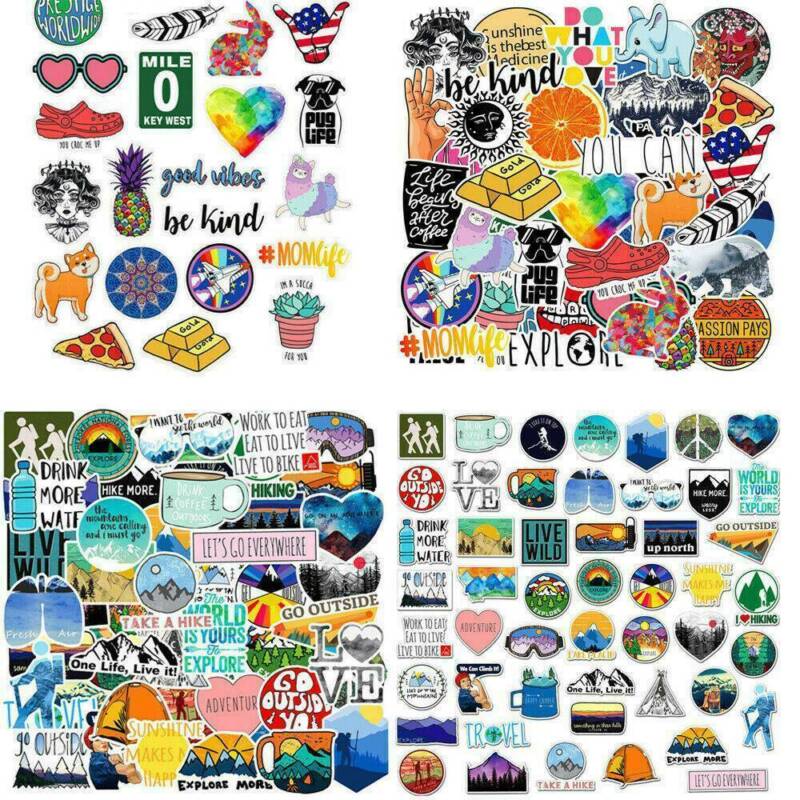 50/100X Mixed Style Bomb Vinyl Laptop Skateboard Stickers Luggage Decals Lot Unbranded Does not apply