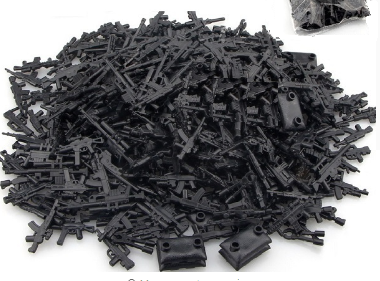 50 PCS WEAPON PACK - Assorted Random Weapons of Guns, Rifles for Lego Minifigure Compatible for Lego - фотография #2