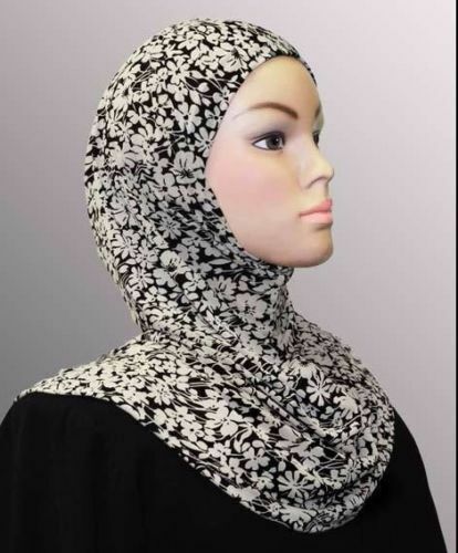 1/2 dozen 1 pc Fashion Print Amira Hijab Mix Color Design Muslim Head Wear Cover Без бренда - фотография #5