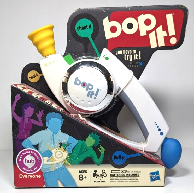 Bop It Shout It Electronic Handheld Game New IN Box Hasbro 2008 Vintage Works Hasbro