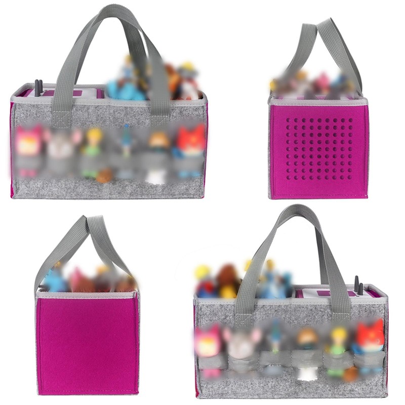 Travel Felt Bag Large Capacity Grey Storage Bag For Tonies Box Starter Set US Unbranded Does Not Apply - фотография #6