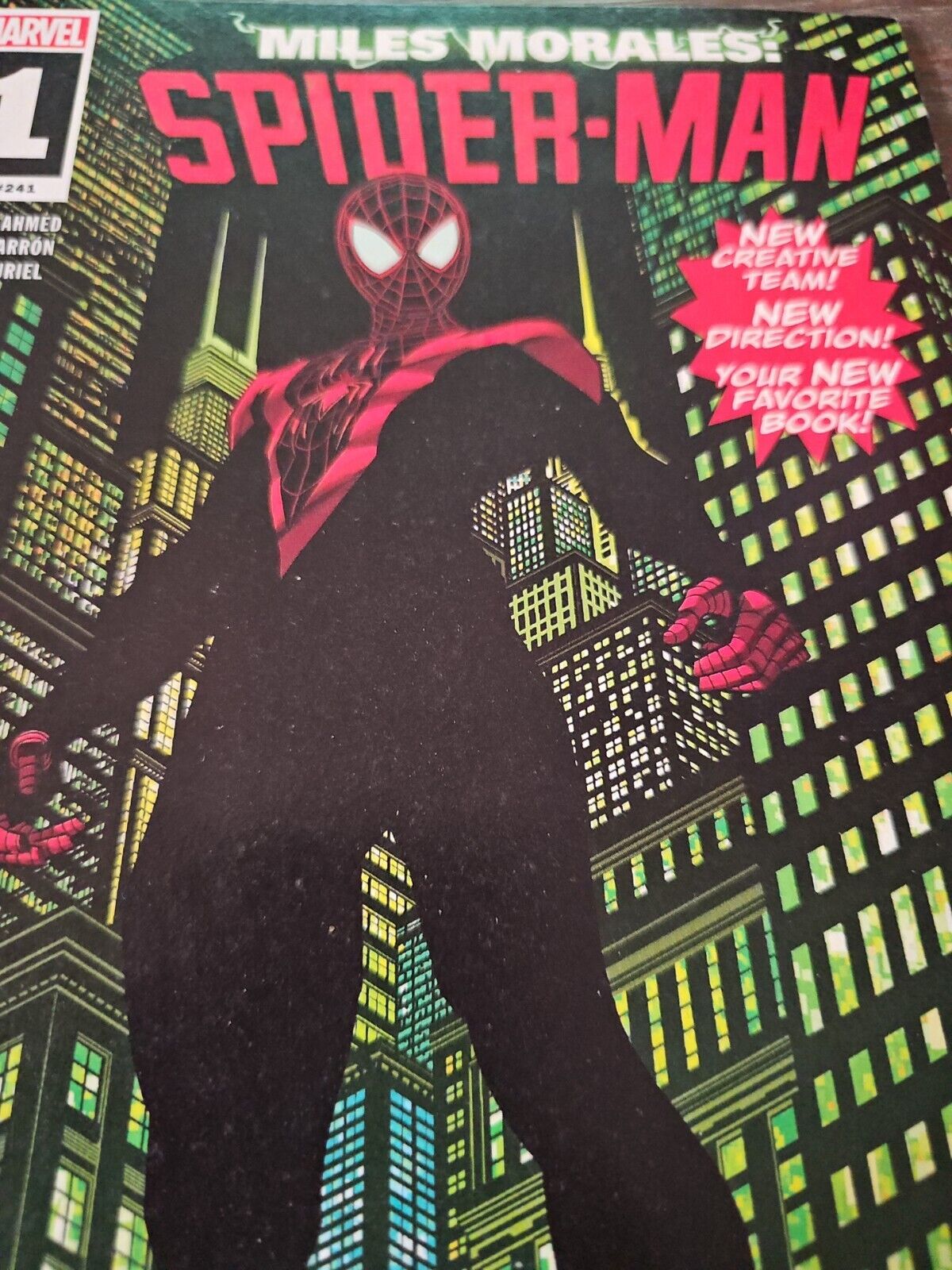 MILES MORALES SPIDER-MAN #1 (2019) -Lgy#241 - 1ST PRINTING - SALADIN AHMED! Без бренда - фотография #2