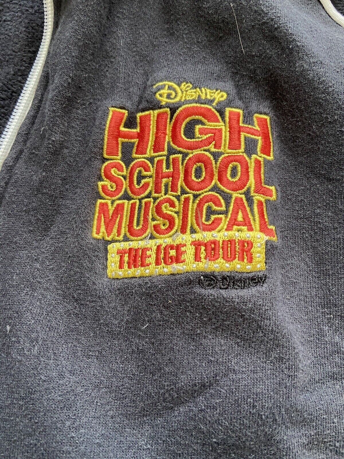 Disney High School Musical Girls Ice Show Tour Zip Up Jacket/ Sweatshirt Size 18 Zip-Up - фотография #2