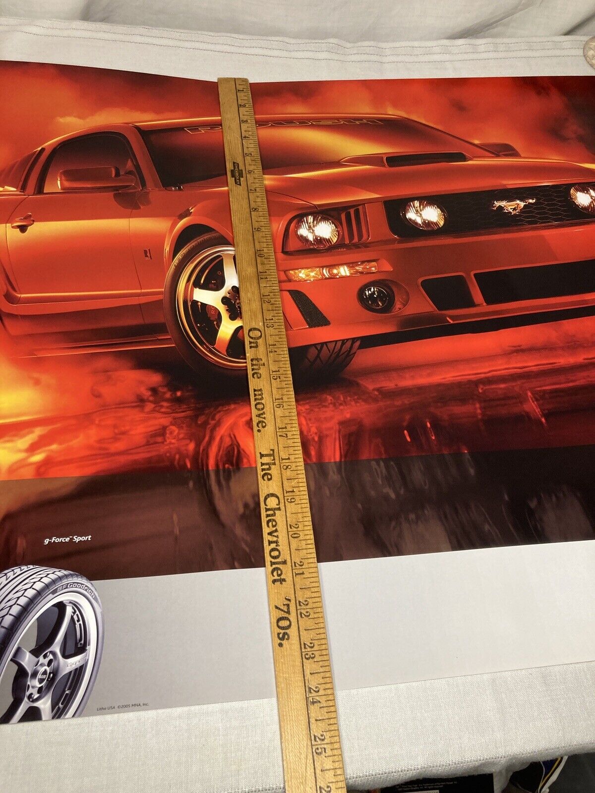 Lot of (2) 2005 Roush Mustang, BF Goodrich Tires Posters (New, Mint)  21 x 36" B F Goodrich - фотография #6