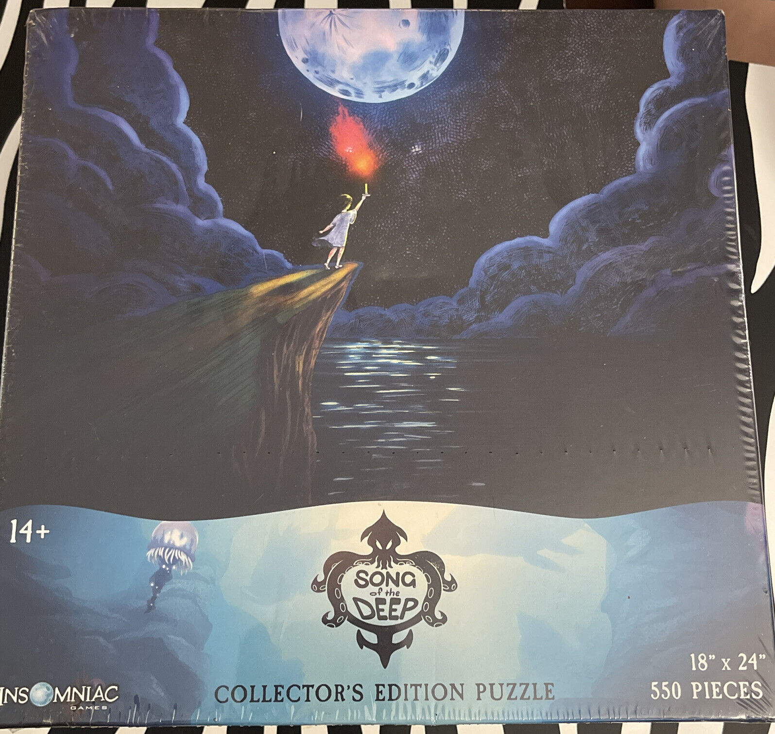 NIB NEW INSOMNIAC Song of Deep Collector's Limited Edition Jigsaw 550 Puzzle  Thinkgeek/Insomniac Games