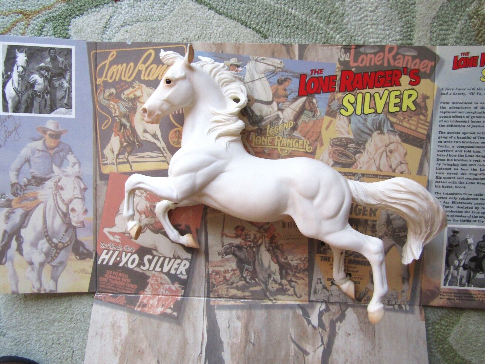 SILVER ~   Lone Ranger's  Famous White Stallion  --  NO VHS Tape  --  Horse only Breyer - фотография #2