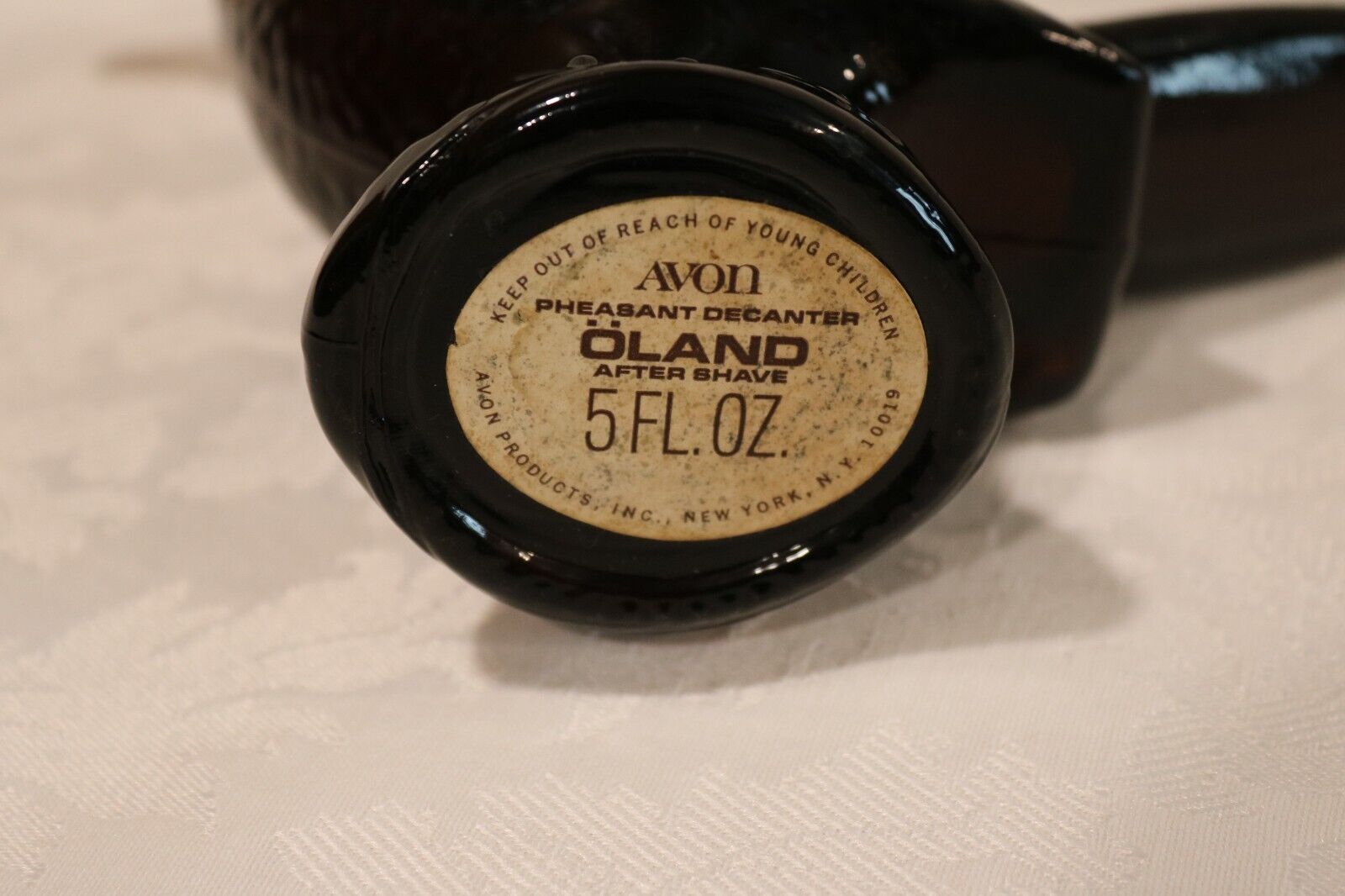 Vintage Avon Pheasant Decanter ~ Leather Öland After Shave ~ 4 Oz. Full Avon - фотография #7