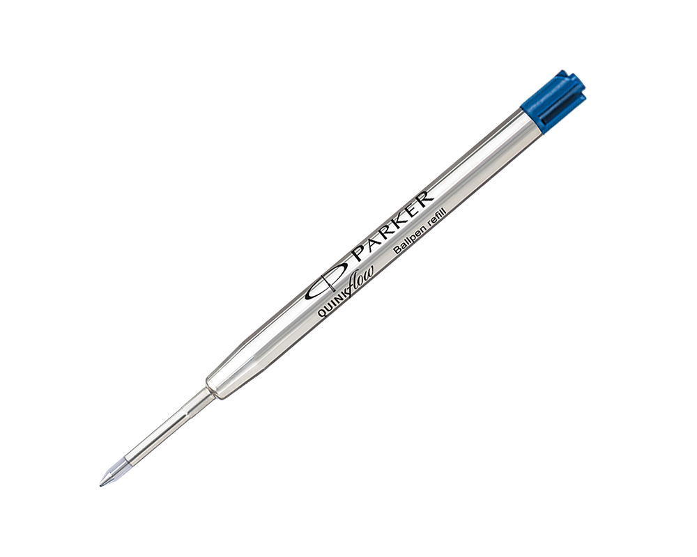 5 X Parker Quink Flow Ball Point Pen BP Refill Refills Blue Ink Medium Nib New PARKER 9000017416 - фотография #3
