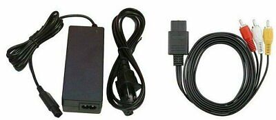 AC Adapter Power Supply & AV Cable Cord (Nintendo Gamecube) New GC Charger Lot ProjectChase 2010258