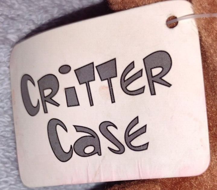 Kids Lion Critter Case Zip-Up Pouch/Case NWT Color Brown Critter case 14001 - фотография #6