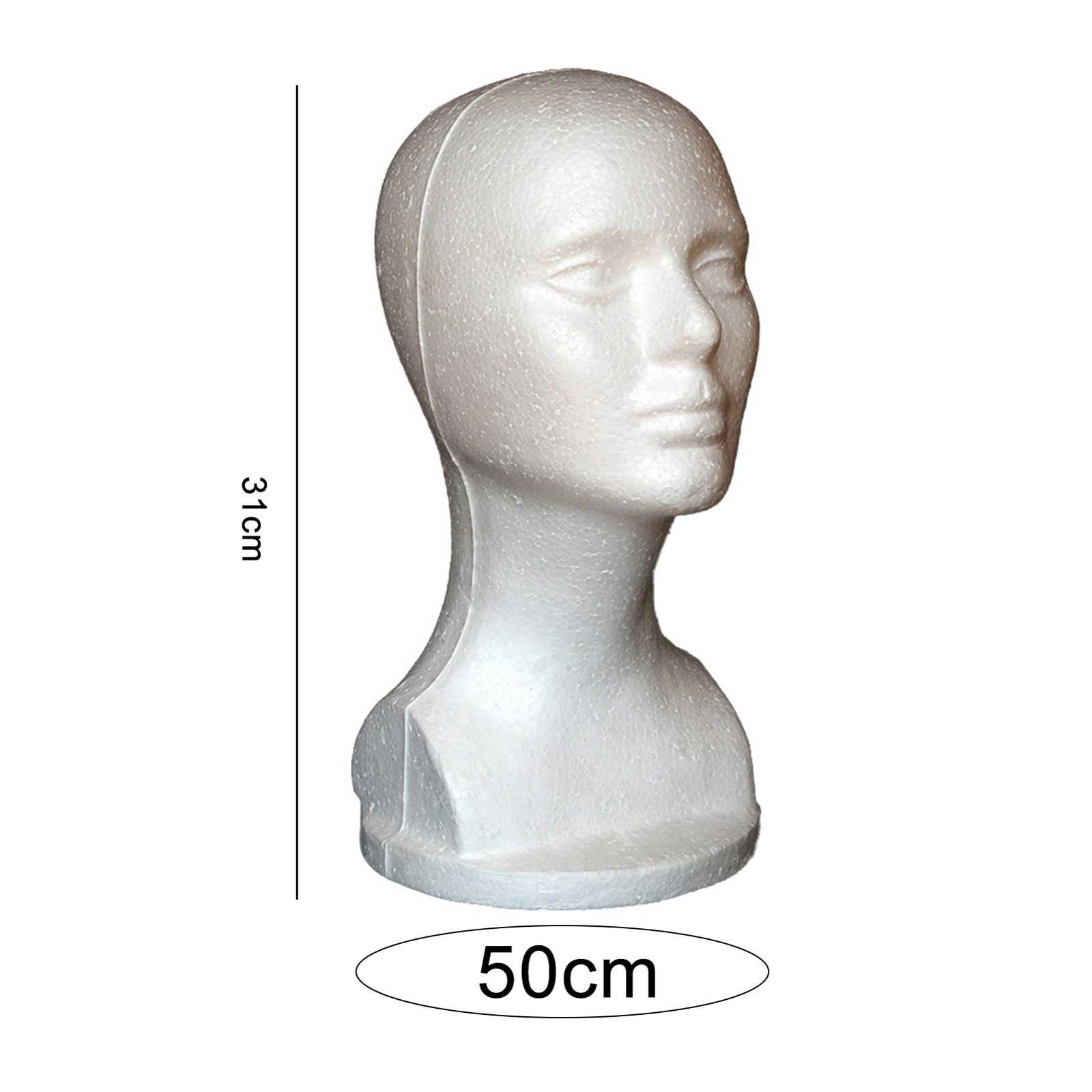 Head Model Fadeless Non-slip Women Head Model Headwear Display Mold Long Lastin  Unbranded Does Not Apply - фотография #5