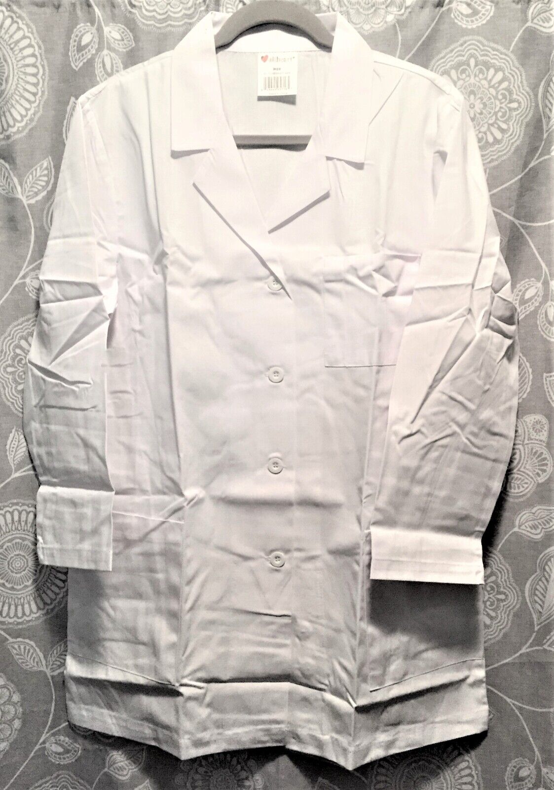 White Lab Coats All-Heart Women's Skimmer Length Size Med 3 Pockets - Lot of 2! Allheart NA - фотография #2