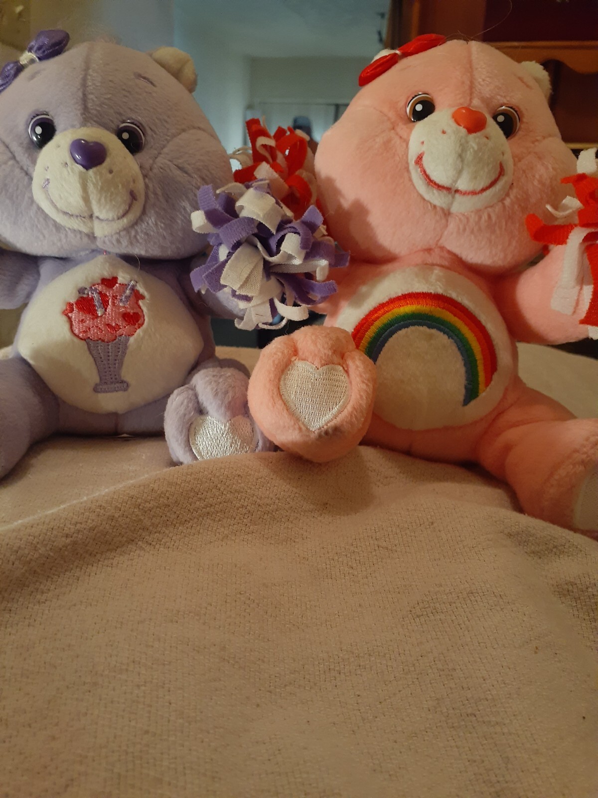 (2) 2004 Care Bears Varsity Celebration Collection Cheer Bear Play Along - фотография #10