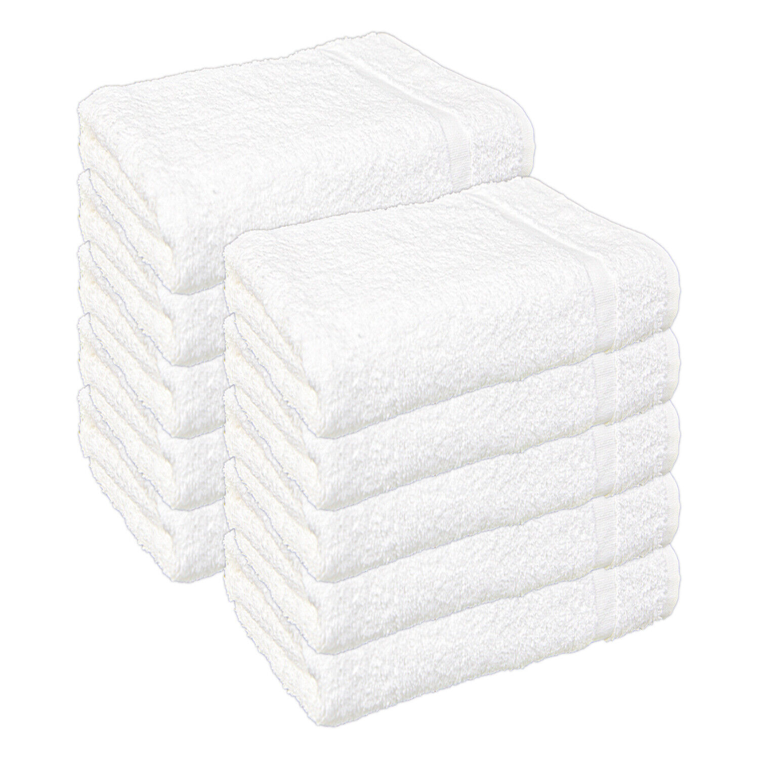 12 Pack of Admiral Bath Towels - White - 24 x 48 - Bulk Bathroom Cotton Towels  Arkwright Does Not Apply