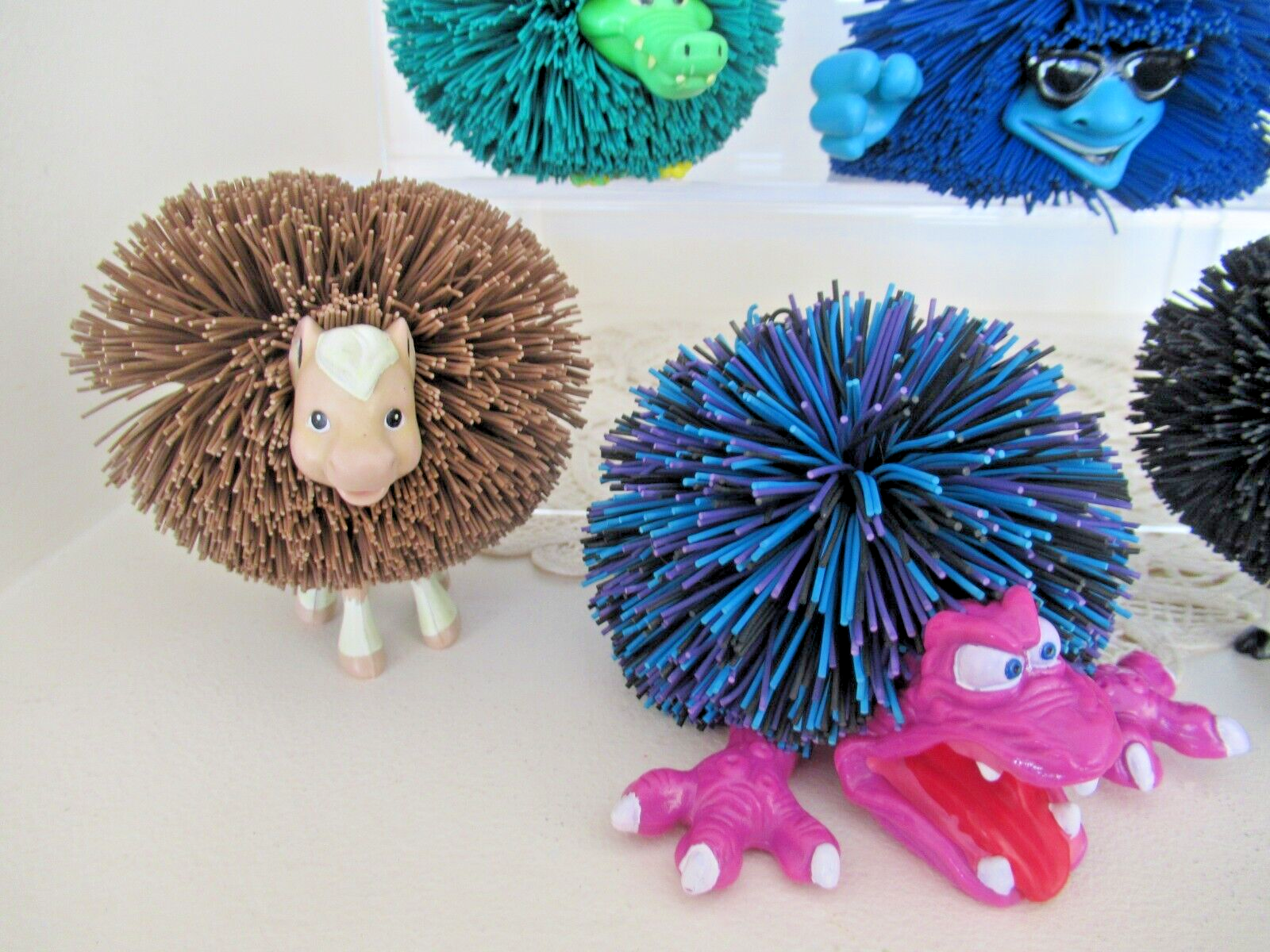 Lot of ( 10 ) KOOSH BALL ANIMALS & CREATURES.  MIxed lot of colors & styles. Unbranded - фотография #2