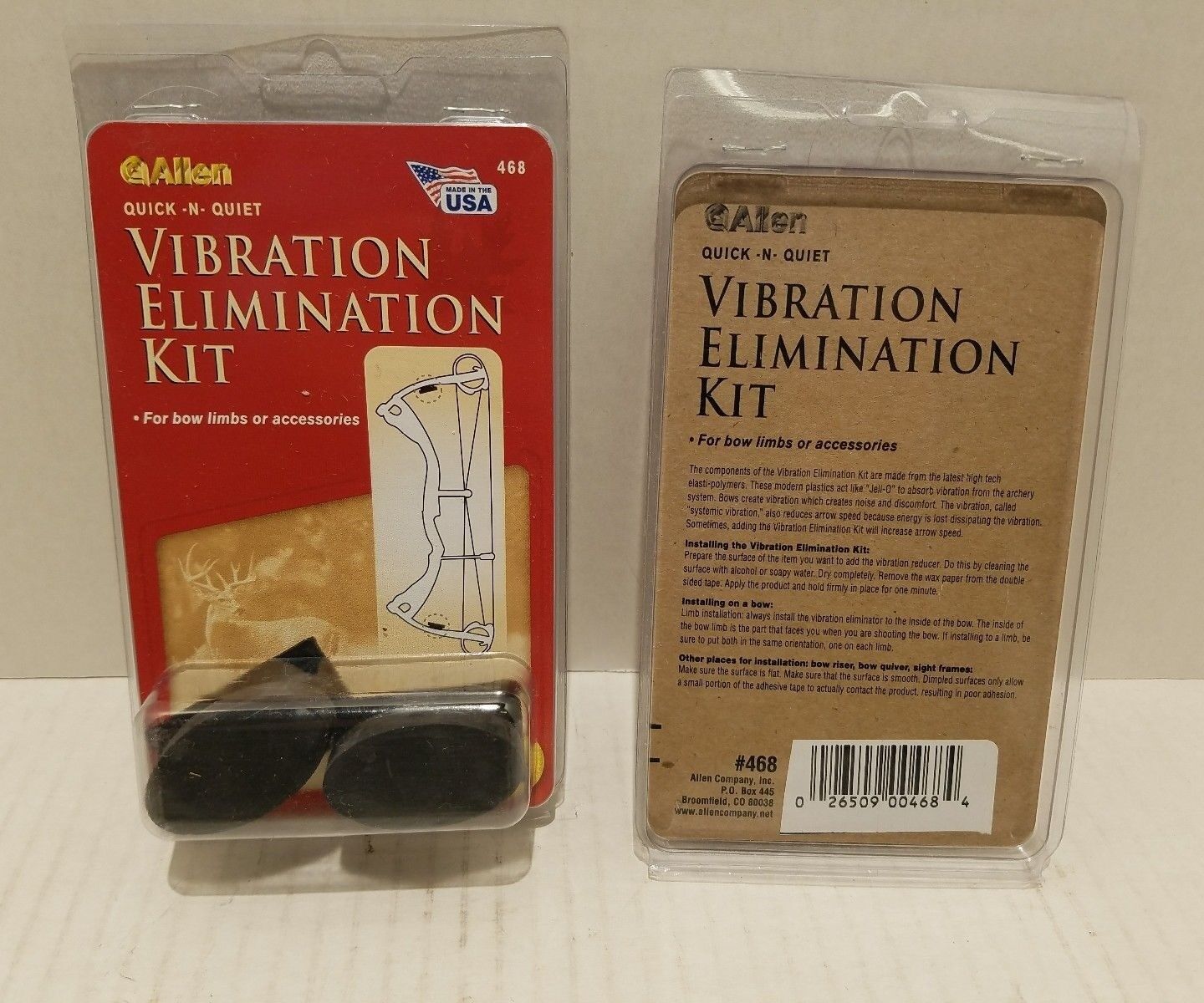 Allen Quick-N-Quiet Vibration Elimination Kit - 468-LOT OF 28 KITS Allen 468