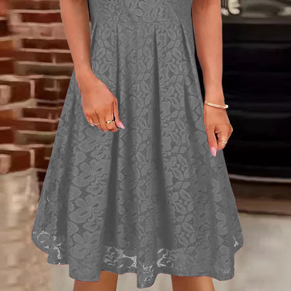 Women's Sexy V Neck Tank Midi Dress Lady Casual Lace Sleeveless Party Dresses US Unbranded Does Not Apply - фотография #19
