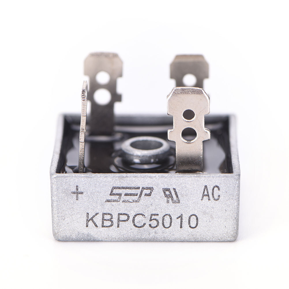 2Pcs 1000V 50A Metal Case Single Phase Diode Bridge Rectifier KBPC5010 SEP KBPC5010 2X - фотография #3
