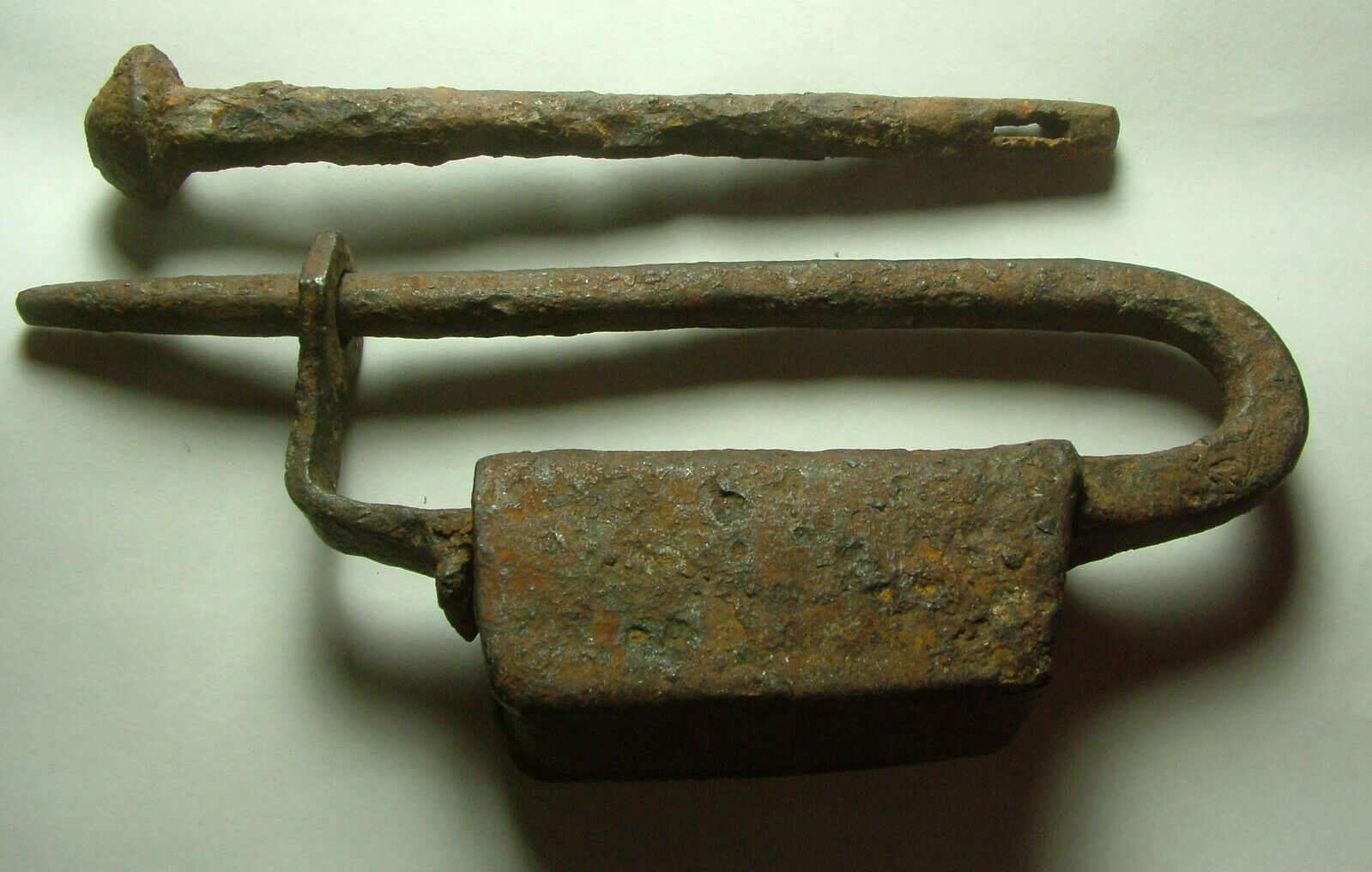 Rare Genuine Ancient Byzantine Iron Monastery gate lock kit artifact intact Без бренда