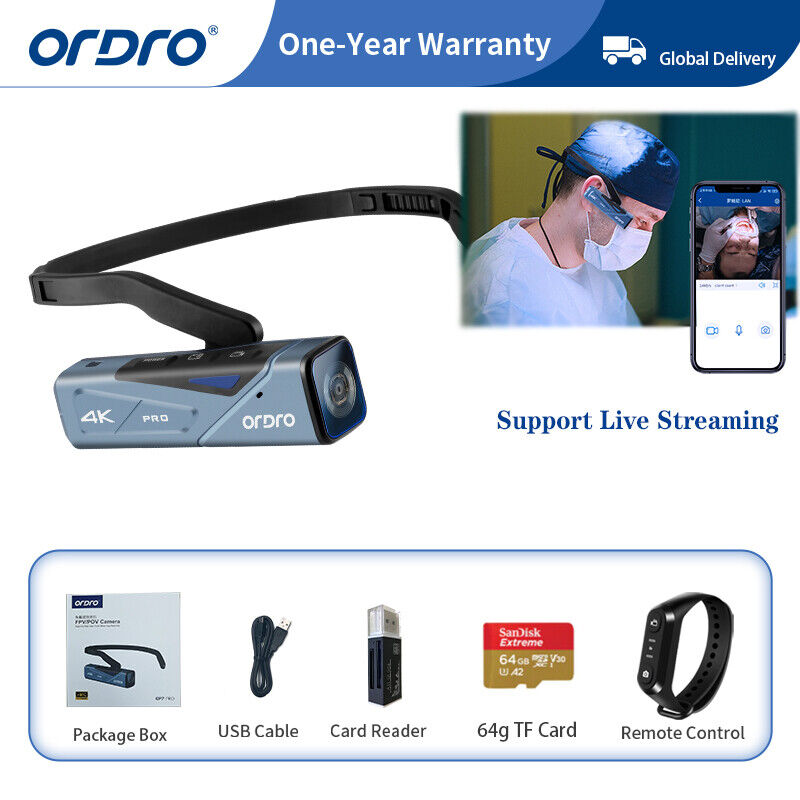 ORDRO EP7Pro Wireless Live Streaming POV RTC Camera 4K/60fps UHD Video Quality Ordro ORDRO EP7Pro - фотография #6