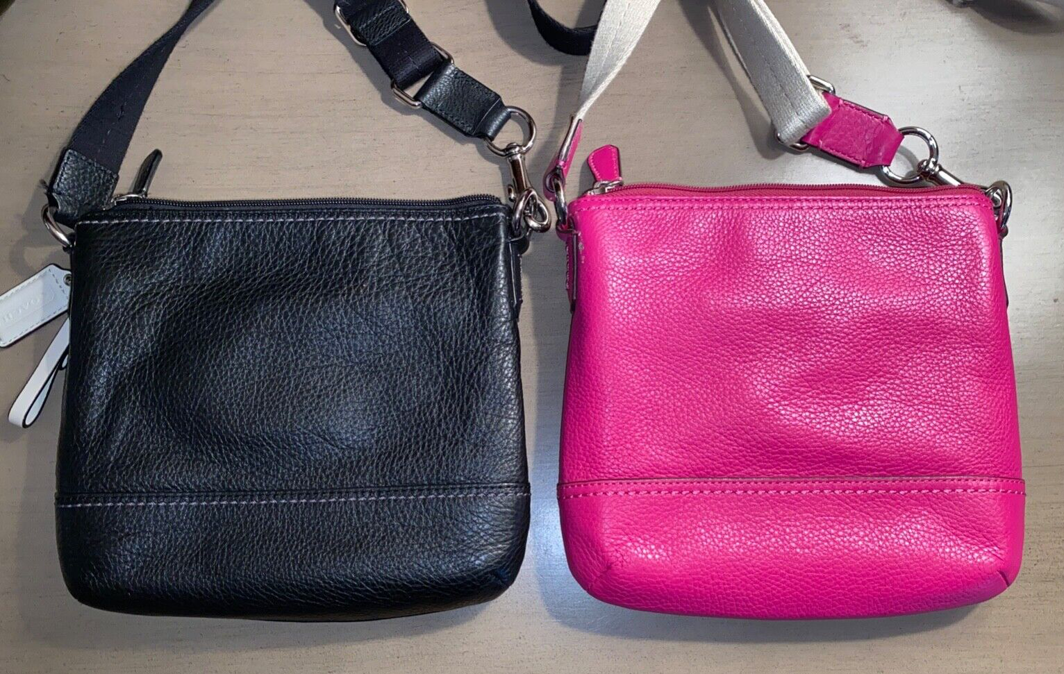 Lot of 2 COACH Park pebbled leather Swingpack crossbody bag purse 49170 EUC Coach Coach Park Swingpack - фотография #5