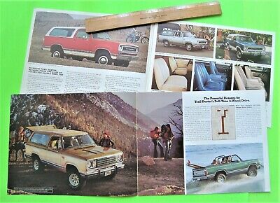 Lot of 6 1976 - 1981 PLYMOUTH TRAIL DUSTER CATALOGS Brochures 42-pgs SPORT UTE Без бренда - фотография #7
