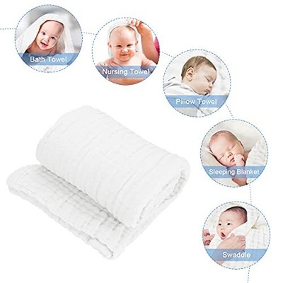  Muslin Baby Towel Super Soft Cotton Baby Bath Towel 6 Layers Infant Towel  Does Not Apply; Does Not Apply Does Not Apply - фотография #2
