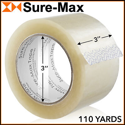 24 Rolls 3" Extra-Wide Clear Shipping Packing Moving Tape 110 yds/330' ea - 2mil Sure-Max Does Not Apply - фотография #3