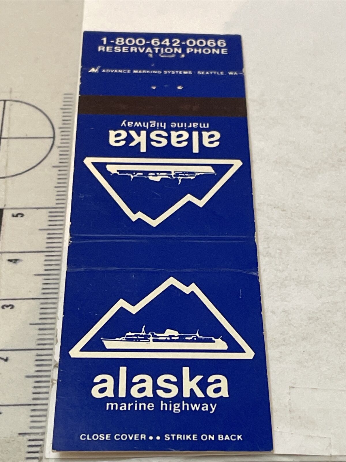 Vintage Matchbook Covers  Alaska  Marine Highway  gmg  Unstruck Без бренда