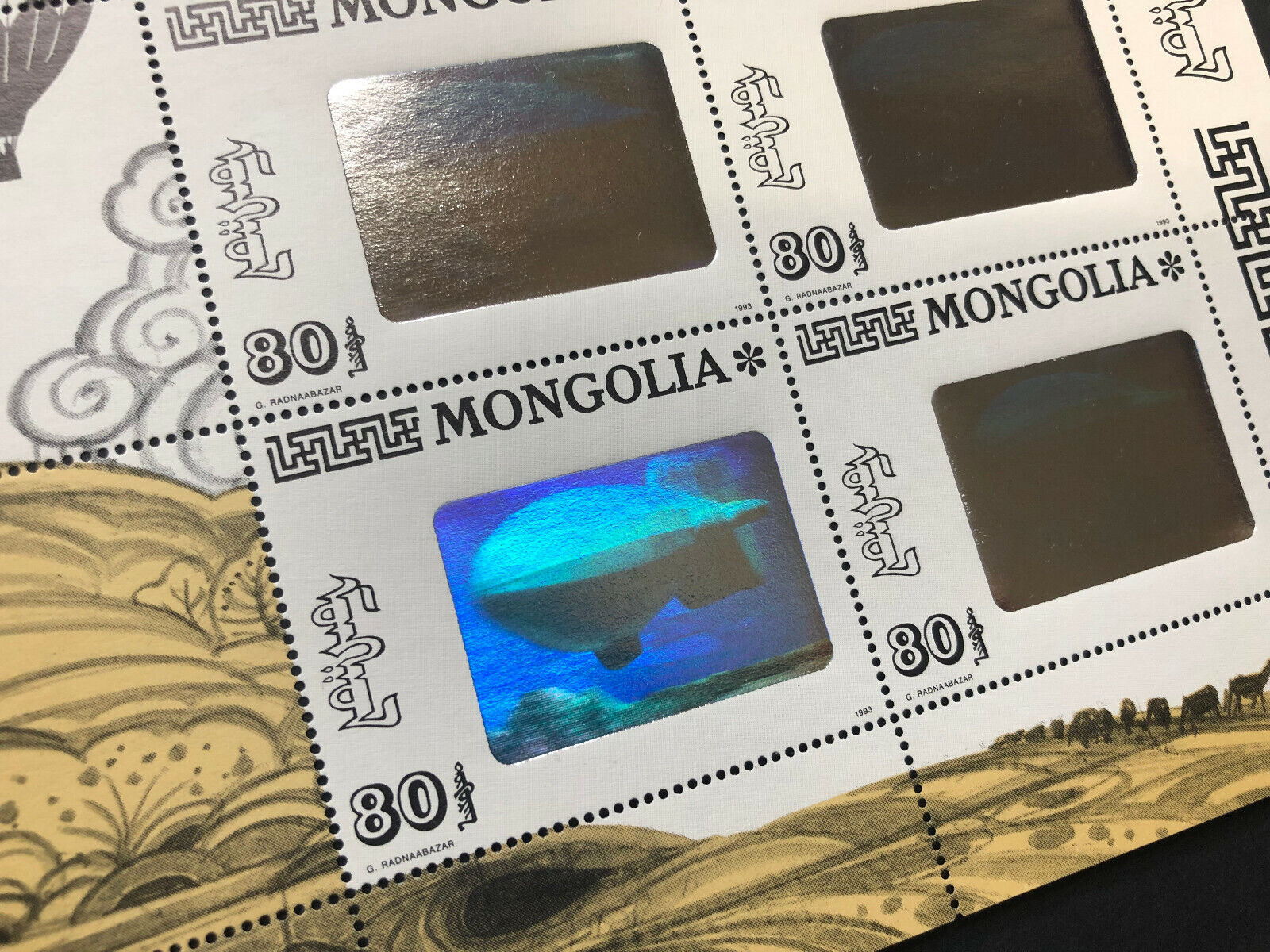Mongolia MNH Sheets Lot  SC# 2139 Holographic (9 sheets of 4) CV$180 Без бренда - фотография #2