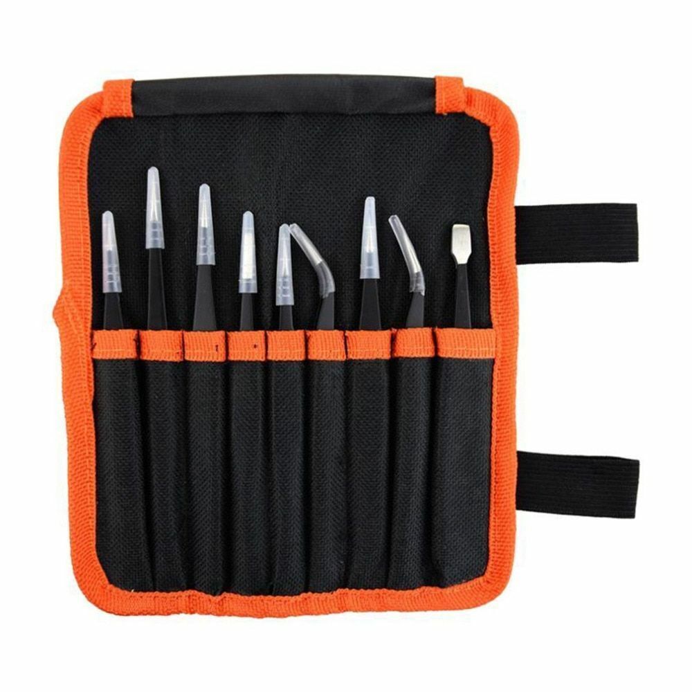 10pc ESD Tweezers Precision Set Stainless Steel For Electronics & Jewelry Repair Unbranded Does Not Apply - фотография #8
