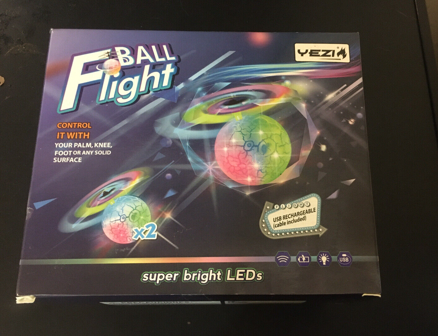 Yezia Ball Flight Control w/ Palm Or Foot  Bright LED’s USB Rechargeable New Yezia Does not apply - фотография #13