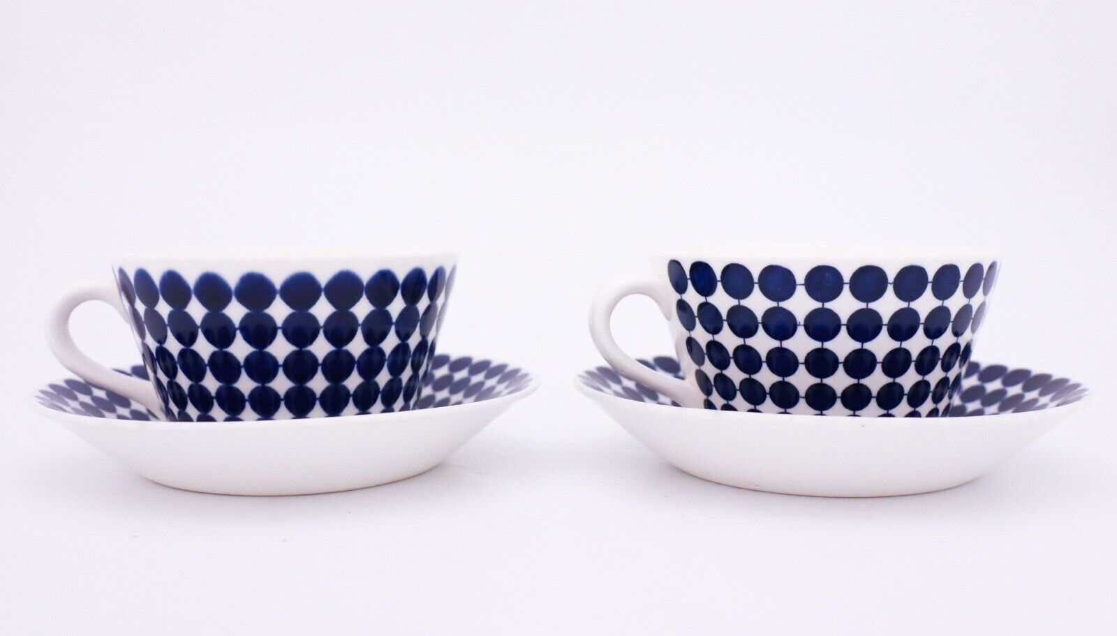 2 Teacups & Saucers - Adam - Stig Lindberg - Gustavsberg Без бренда - фотография #4
