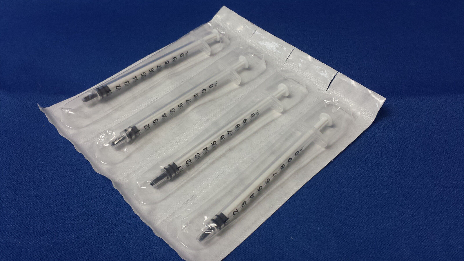100- 1 cc Easy Glide Luer Slip Tuberculin Syringe 1ml Sterile NEW No Needle  Global medical 68-1250 - фотография #3