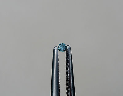 Blue natural diamond loose faceted round 1.5mm pinnaclediamonds - фотография #3