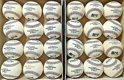 2 dozen used baseballs (all leather, Mostly MILB baseballs) Rawlings Does Not Apply